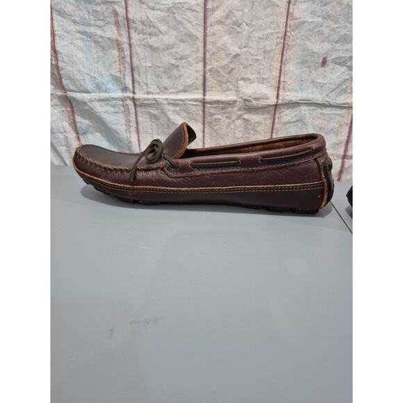 Minnetonka Moccasins Women's Size 16 Style 948X Brown Leather 27034-004 Comfy - Picture 4 of 9